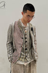 ARCHIVIO J.M.Ribot color block stripe suit G01/FD
